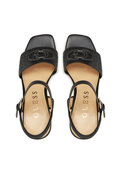 Guess Γυναικεία Σανδάλια Μαύρα FLJGNKFAB03