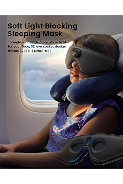 RENPHO Sleep Headphones 2024 New Ultra Soft Sleep Mask with 5.2 Bluetooth HD Headphones