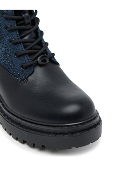 Guess Γυναικείες μαύρες πεζοπορικές μπότες FLTLDSDEN10