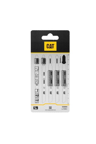 Cat DA06003 5 Parça Profesyonel Ahşap Çapaksız Temiz Kesim Dekupaj Testere Bı...