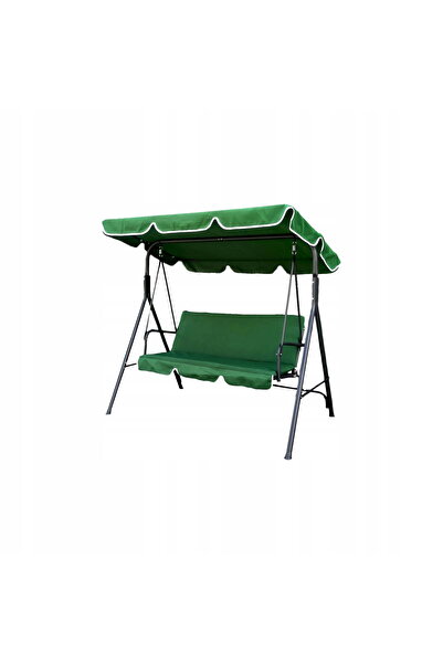 Selgot Garden swing green, 3-person, metal frame, 170 x 110 x 153 cm