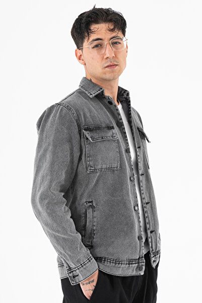 Souris Smoked Men's Denim Jacket Relax Fit Comfortable Fit