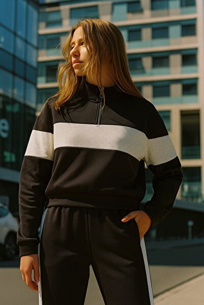 HAKKE Relaxed Fit High Waist Modal Tracksuit Bottom Top Set