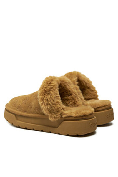 Guess Γυναικείες Παντόφλες Καφέ FLFUK3FAL06