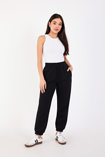 HAKKE Three-Threaded Leg Elastic Sweatpants