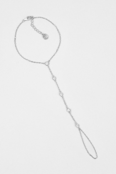 So CHIC... Mira 18 Ayar Beyaz Altın Kaplama 22 Cm Gümüş Şahmeran