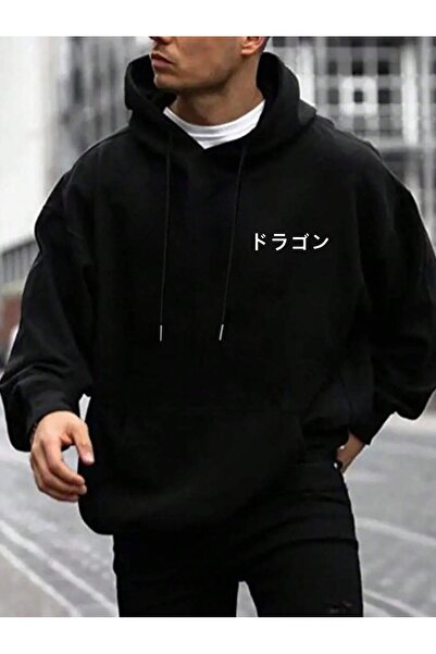 Flaubert -ανδρικό φούτερ με τύπωμα καρατίων, υψηλής ποιότητας ύφασμα oversized κοψίματα