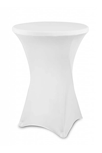 Selgot Cocktail table cover, round, 80 cm white