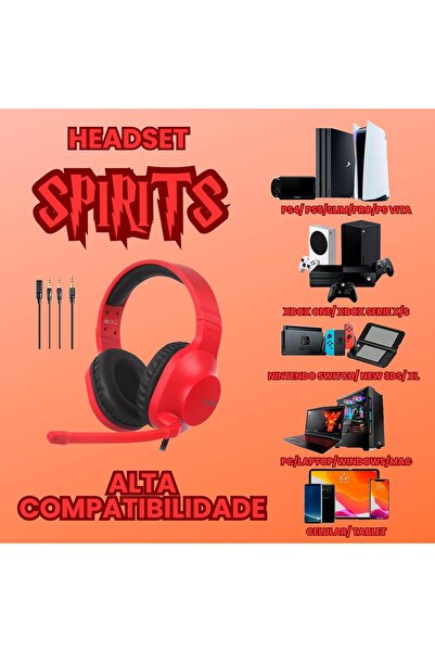 Sades سماعة رأس للألعاب - Spirits (Sa-721) - أحمر