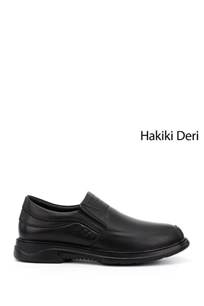GÖNDERİ(R) Men's Black Genuine Leather Classic Shoes