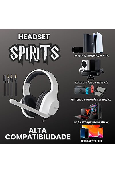Sades سماعة رأس للألعاب سبيريتس (SA-721) - أبيض