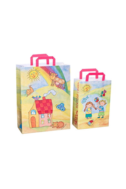 OEM Sacosa cadou din hartie - Kinder (XL - 45 x 17 x 48cm, 100g), copii varsta