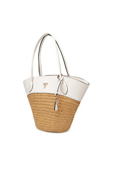 Guess Γυναικεία Τσάντα Χειρός Μπεζ, Εκρού HWWG9634230