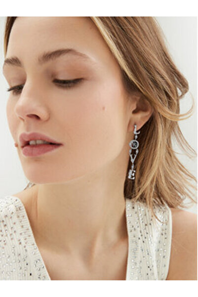 Guess Γυναικεία ασημένια σκουλαρίκια JUBE05030JW