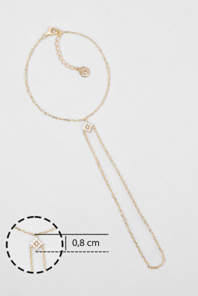 So CHIC... Nirvana 18 Ayar Sarı Altın Kaplama 20 Cm Gümüş Şahmeran