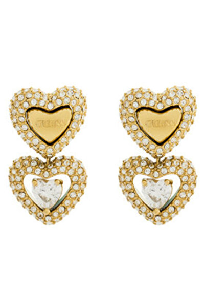 Guess Γυναικεία Χρυσά Σκουλαρίκια JUBE05025JW