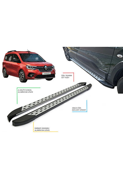 TUNAX OTO KANGOO MULTIX CAMLI VAN KISA ŞASE BENEKLİ YAN BASAMAK 2021 2022 202...