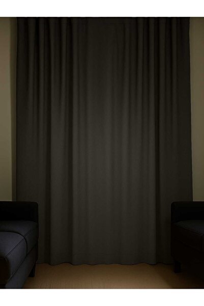 DEVRİM OLİVYA TEKSTİL Luxury First-Class Single Panel Honeycomb Velvet Textured Plain Sewing Island Background Curtain Home Daily Series