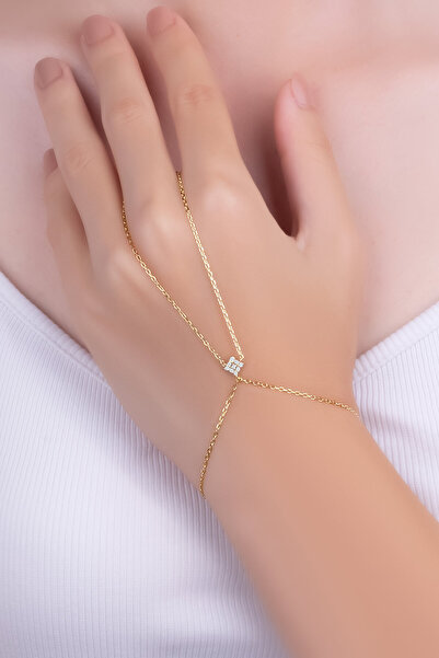 So CHIC... Nirvana 18 Ayar Sarı Altın Kaplama 20 Cm Gümüş Şahmeran
