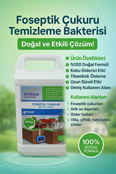 Filter Store Foseptik Çukuru Temizleme Bakterisi 5 LT– Doğal ve Etkili Çözüm!