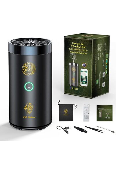Generic 2 in 1 Electric Incense Burner with Quran Speaker, Remote Control Bakhoor Burner Aroma Diffuser Oud