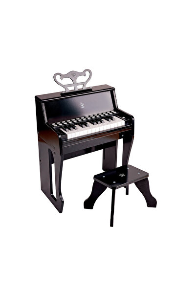 Hape Jucarie din lemn copii - Pian negru cu scaun - invat sa cant cu lumini, ...