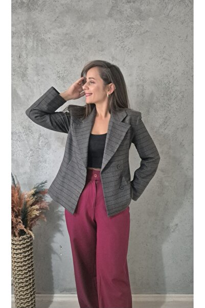 Butik ÇİZGİLİ VATKALI CEKET