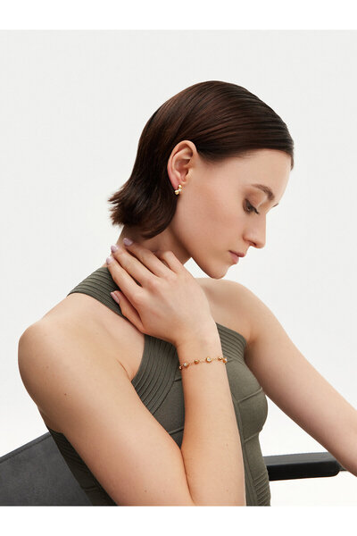 Guess Γυναικεία Χρυσά Σκουλαρίκια JUBE05189JW