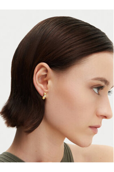 Guess Γυναικεία Χρυσά Σκουλαρίκια JUBE05189JW