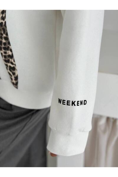 Noa Noa Μακρυμάνικο φούτερ με λεοπάρ στάμπα