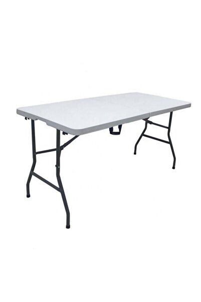 Selgot Garden table, terrace and yard, rectangular, steel, 152 x 71 x 74 cm, white