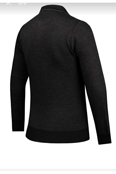 güncüoğlu Battal Size Polo Neck Men's Steel Knit Sweater