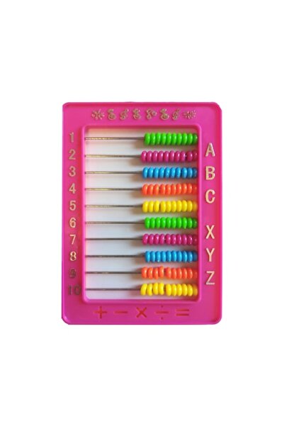 Vision XXI Abac roz din plastic cu 100 de mărgele