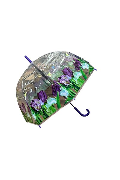 Vision XXI Umbrelă 80 cm, Semitransparentă, Iris Elegance, Automată, Violet,