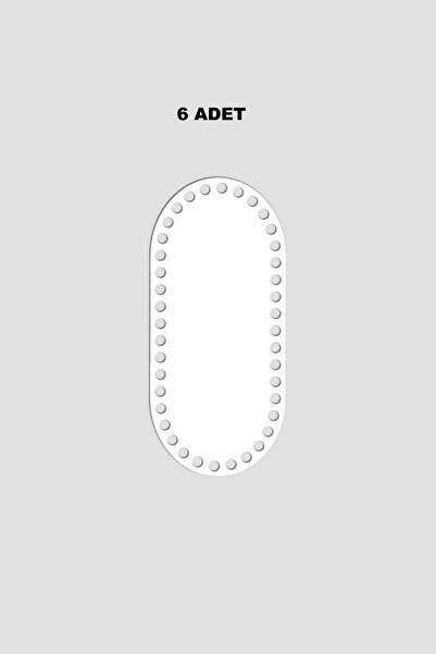 Lucena Ξύλινη Βάση Δίσκου Καλαθιού Τετράγωνη 15,5x15,5 cm 6 Τεμάχια Λευκό 3mm