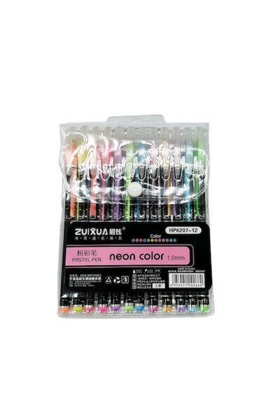 Vision XXI Set 12 pixuri neon colorate, Pix pastel,