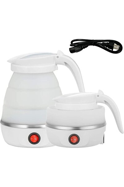 Generic Travel Kettle Electric Small Foldable Portable Kettle, Silicone Collapsible Heating Water Boiler Tea