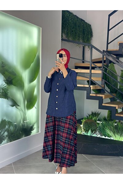Armine Trend Kapitone Ceket 25KT542 Lacivert