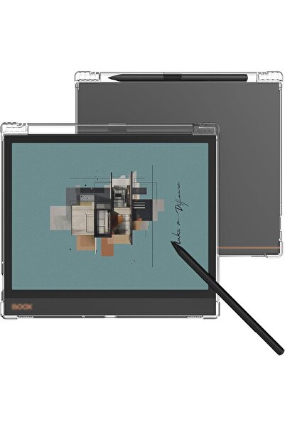 007 Kejuthrv Transparent Shockproof TPU Case with Pen Holder for Boox Note Air4 C 10.3-inch