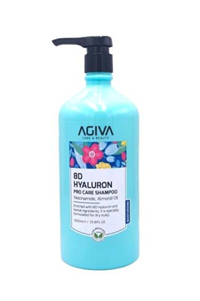 Agiva Pro Care 8D Hyaluron Shampoo with Niacinamide for Dry Scalp - 1000 ml