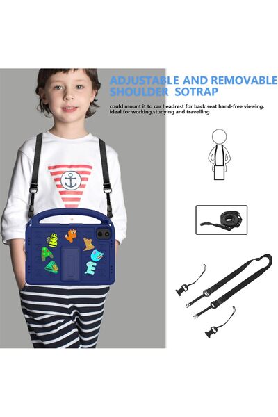 erorex Kids Case Compatible With Honor Pad X8A 11" 2024, Cute Full-Body Protective Cover With Handle Stand