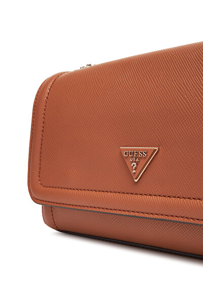 Guess Γυναικεία Τσάντα Χειρός Καφέ HWZG9672210