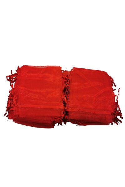 Vision Set 100 Saculeti Organza, 9x12 cm, Rosu,