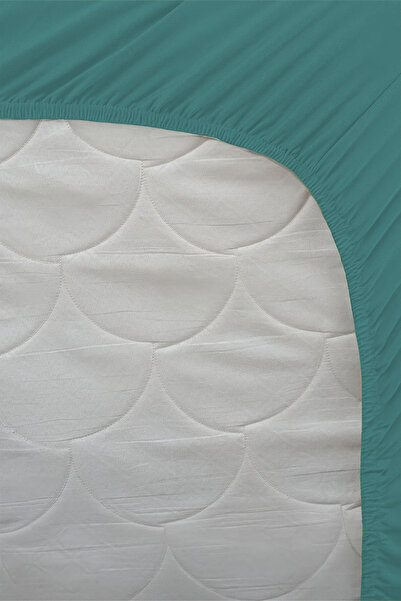 GAMA HOME 100% Cotton Fitted Sheet - 100X200 cm - 30 cm Edge Height - Organic and Comfortable