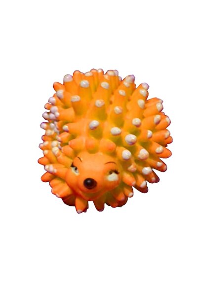 Vision XXI Jucărie Arici Scârțâitor, Vision XXI, Cauciuc, Portocaliu, 6 cm