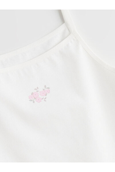 LC Waikiki Sparkling Selections from Shining Store |   Square Neck Girl's Tank Top