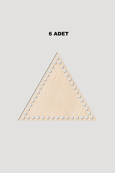 Lucena Ξύλινο Τρίγωνο Καλάθι Δίσκος Βάσης 20x20 cm 6 Τεμάχια Σφενδάμι 3mm