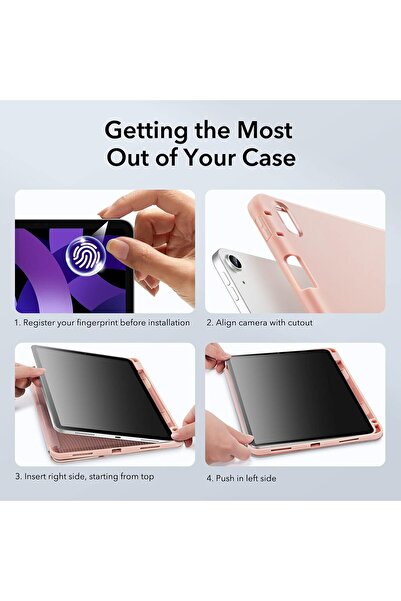 erorex For Ipad Air 11 Inch Case M2 2024, Ipad Air 5Th/4Th Gen 2022/2020 With Pencil Holder, Trifold Stand…