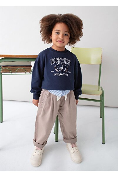 MAYORAL Дънки с широки крачоли за момичета, Vison 4577