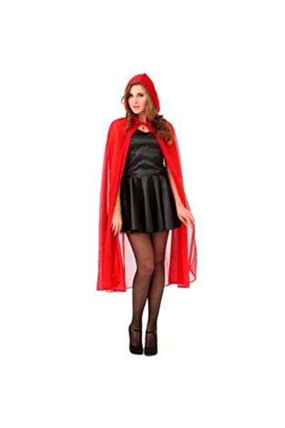 OEM Halloween Costume for Women - Red Cape with Hood and Glitter - One Size